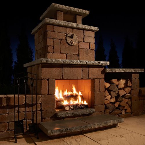 Flagstaff Arizona Compact Fireplace Block Lite
