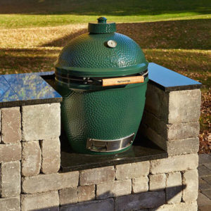 Concrete Block Cabinet for Big Green Egg BBQ Smoker