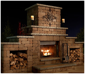 Block Lite Grand Fireplace