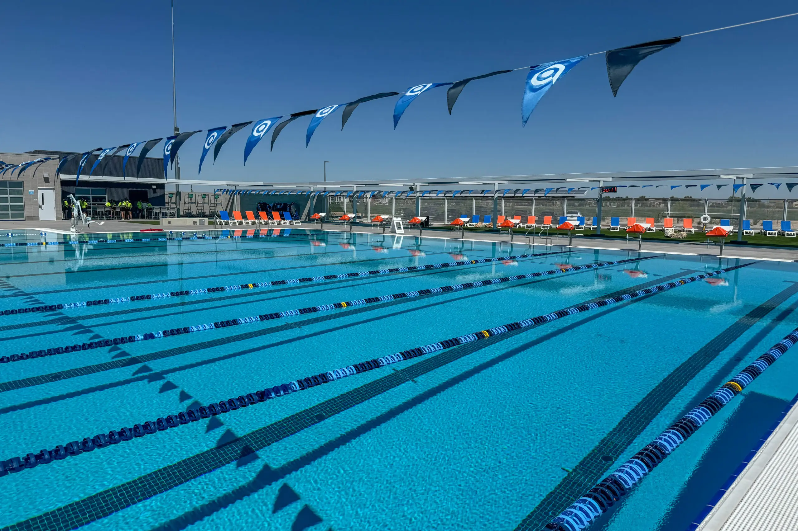 Avondale Pool facility with block-lite concrete masonry units