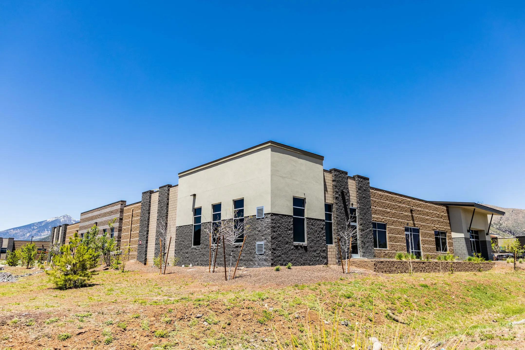 Healthcare facility in flagstaff with concrete masonry units