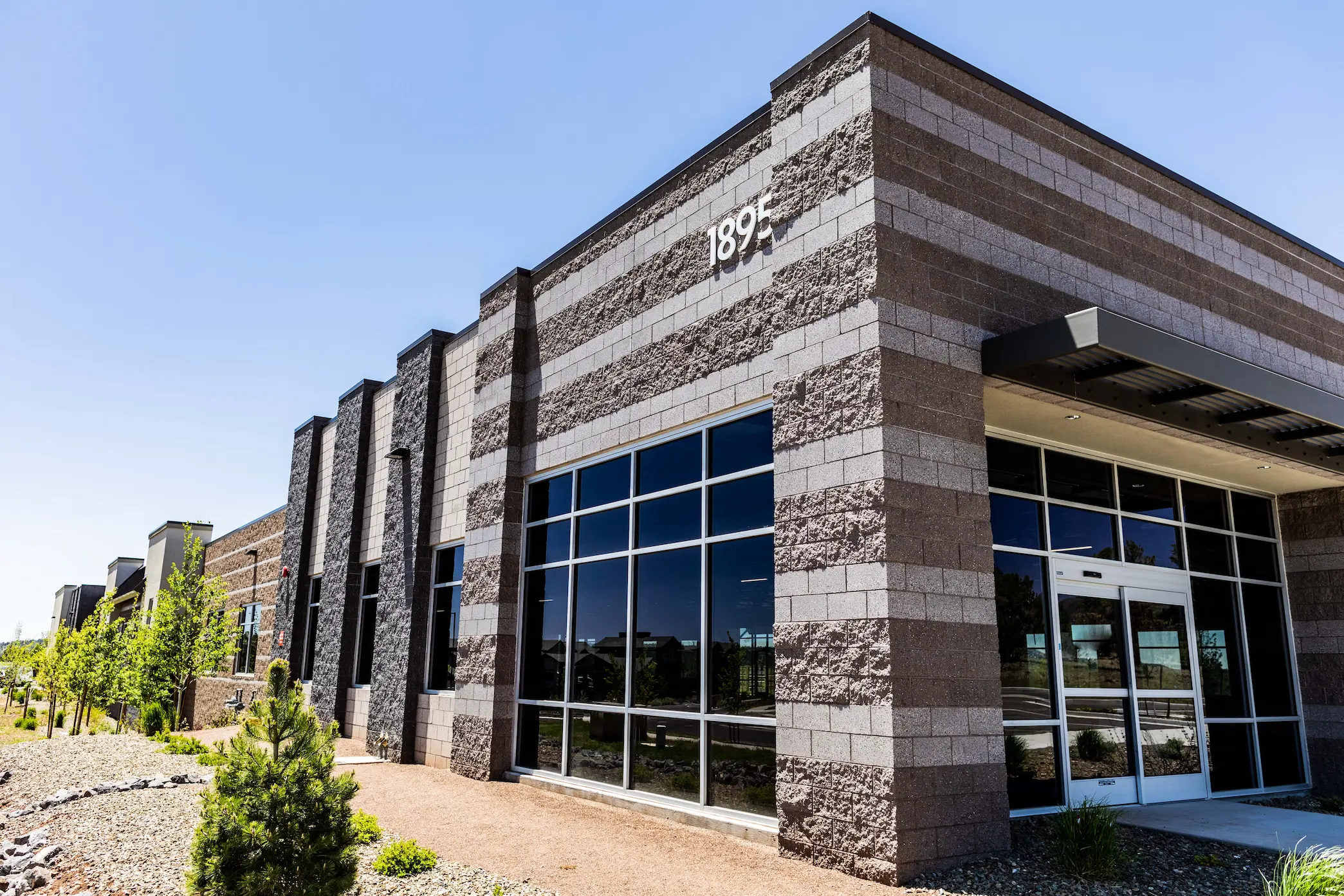 Healthcare facility in flagstaff with concrete masonry units