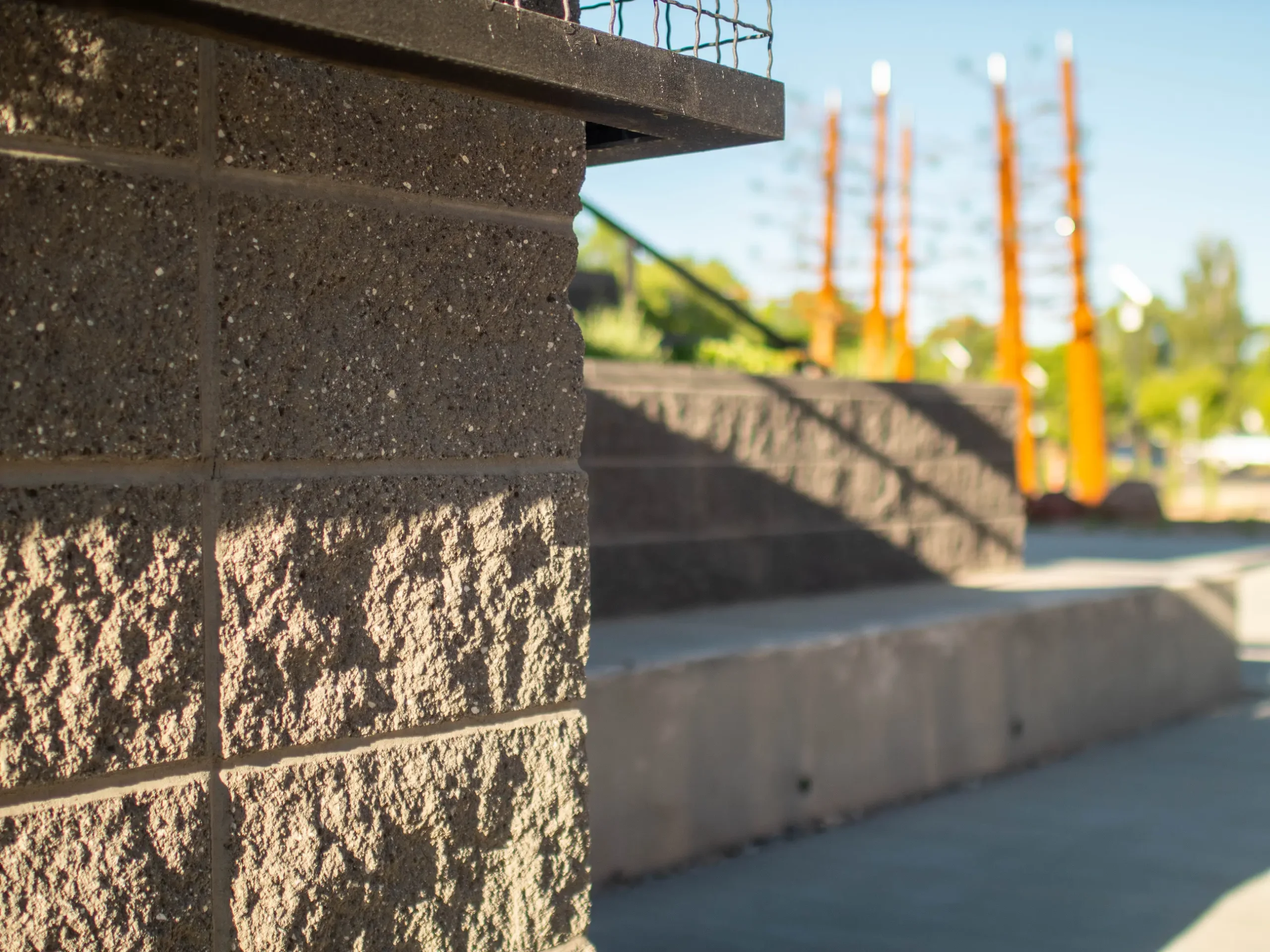Concrete Masonry Units at a Civic Transportation Site