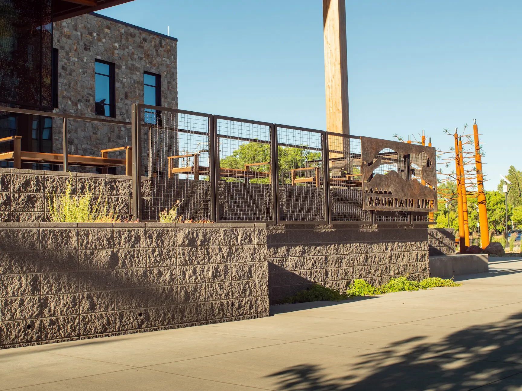 Concrete Masonry Units at a Civic Transportation Site