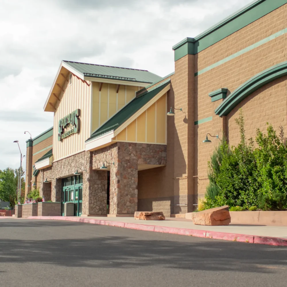 Block-Lite concrete masonry units used to build a Sportsmans Warehouse